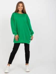 Green basic tunic with long