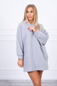 Insulated sweatshirt with gray