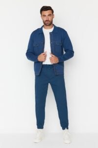 Trendyol Pants - Navy blue