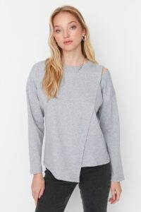 Trendyol Sweatshirt - Gray -