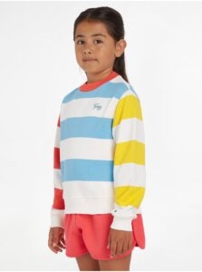 White-blue striped girly sweatshirt Tommy