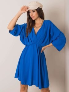 Blue dress with triangle