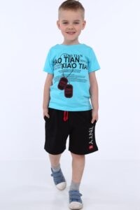 Boys' T-shirt with blue