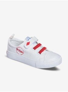 Red-cream children's sneakers Lee Cooper
