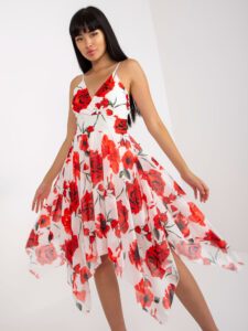 White and red dress with