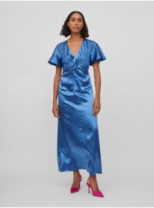 Blue Ladies Satin Maxi-dress VILA