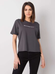 Cotton graphite T-shirt by Kaylee
