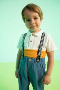 DEFACTO Baby Boy Polo Collar Color Block