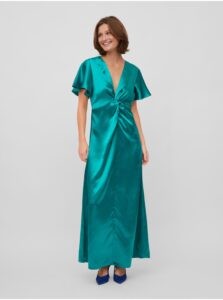 Green Ladies Satin Maxi-dresses VILA