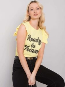 Lady's yellow blouse with