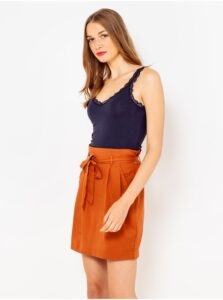 Orange Skirt with CAMAIEU Pockets