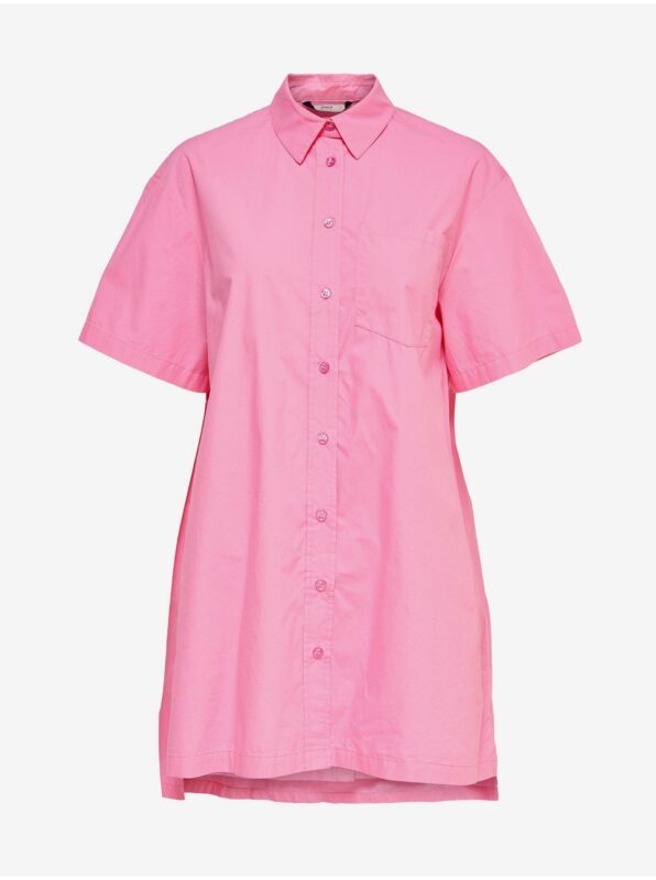 Pink Ladies Shirt Oversize Dress ONLY