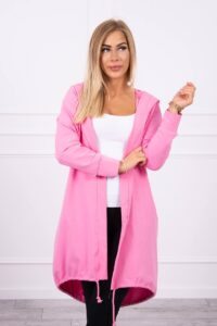 Cardigan with light pink