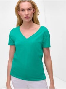 Green basic T-shirt ORSAY