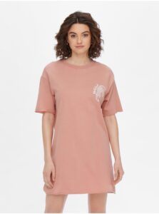 Light Pink Short Dress with Print