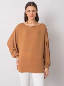Light brown oversized blouse Madelena
