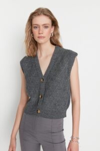 Trendyol Sweater Vest - Gray