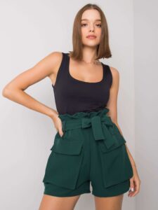 Women's dark green shorts