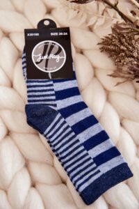 Children's classic socks with stripes and