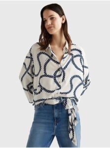 Cream Women's Patterned Shirt Tommy