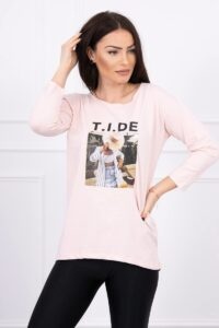 Tide-printed blouse powder