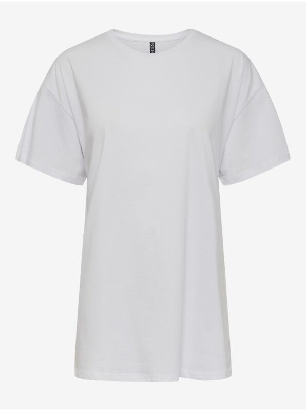 White Oversize T-Shirt Pieces Rina -