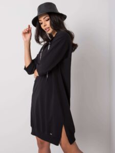 Black cotton dress with