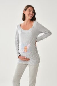 Dagi Maternity T-Shirt - Gray