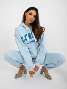 Light blue and blue tracksuit