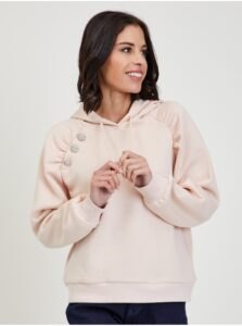 Light pink women's hoodie ORSAY