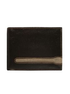 Men's wallet of brown color made