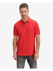 Red Mens Polo T-Shirt Tommy