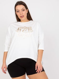 White cotton blouse of larger size