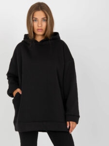 Basic black sweatshirt with