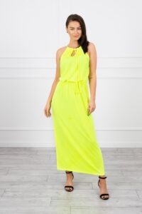 Boho dress with yellow