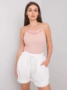 Dusty pink ribbed top
