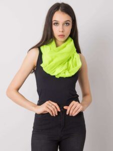 Fluo yellow neck warmer with