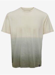 Green-beige T-shirt ONLY & SONS