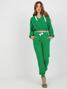 Green tracksuit basic set with