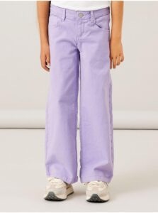 Light Purple Girly Wide Jeans Name