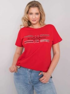 Red blouse Plus size with