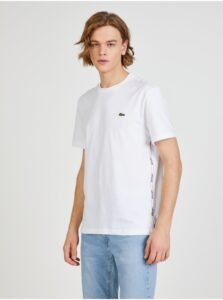 White Men's T-Shirt Lacoste
