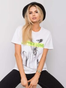 White cotton T-shirt with