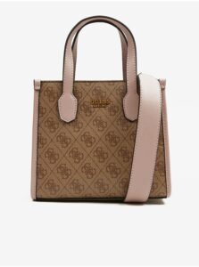Brown Ladies Patterned Handbag Guess