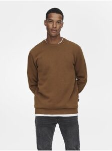 Brown Mens Sweatshirt ONLY & SONS