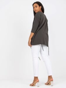 Cotton blouse in khaki