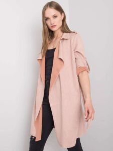 Dusty pink raincoat from