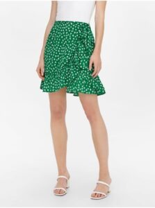 Green Floral Short Wrap Skirt ONLY