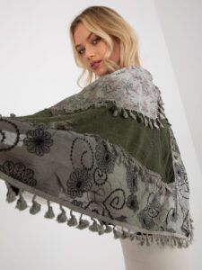 Khaki women's scarf with