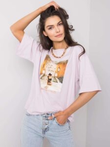 Lilac women's T-shirt with